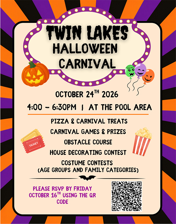 Halloween carnival event details.